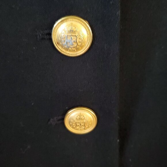 Lord &Taylor Vintage Fifth Avenue Collection Black Blazer Velvet Collar Size 10P - Picture 4 of 8